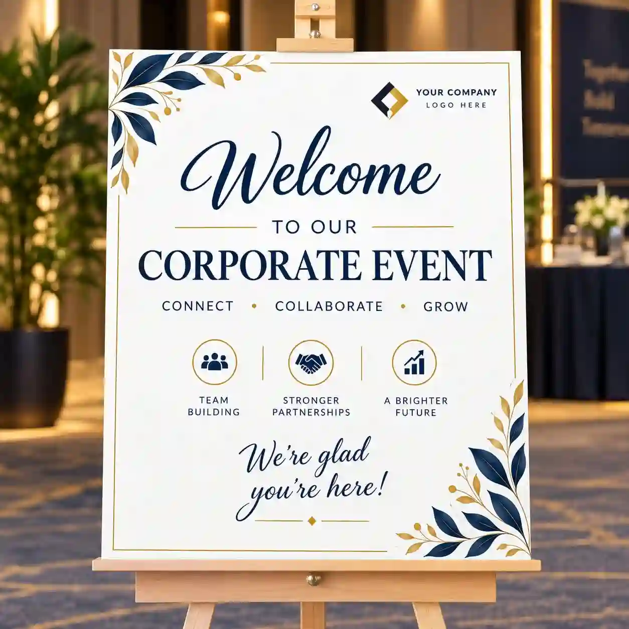 Welcome Board With Stand